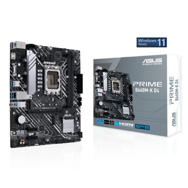 ASUS PRIME B660M-K D4 | Socket LGA 1700 | Intel B660 | 2xDDR4 | ATX | Moederbord