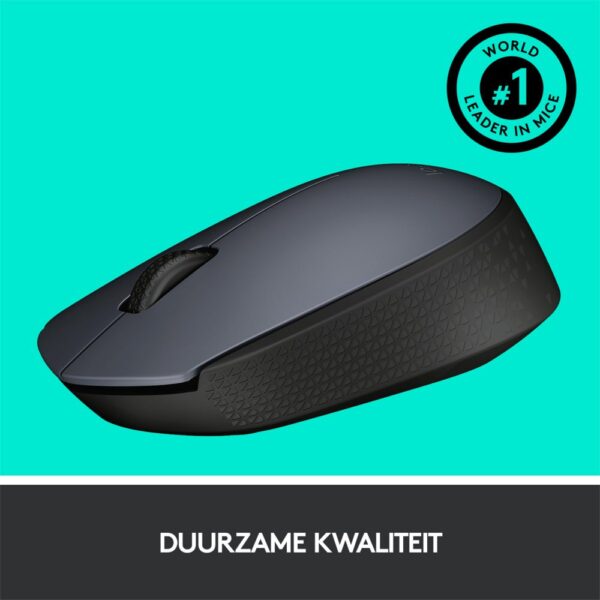 Logitech M170 | Draadloze Muis | Links- en Rechtshandig | RF | 1000 DPI | Grijs
