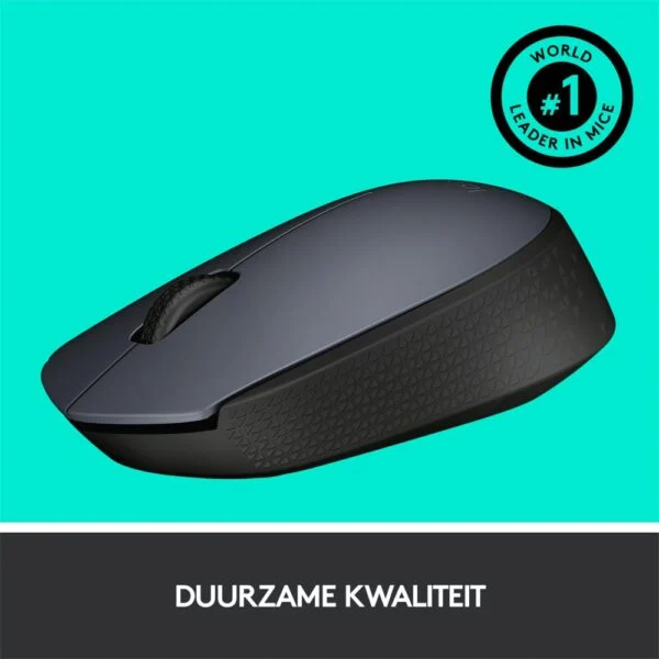 Logitech M170 | Draadloze Muis | Links- en Rechtshandig | RF | 1000 DPI | Grijs