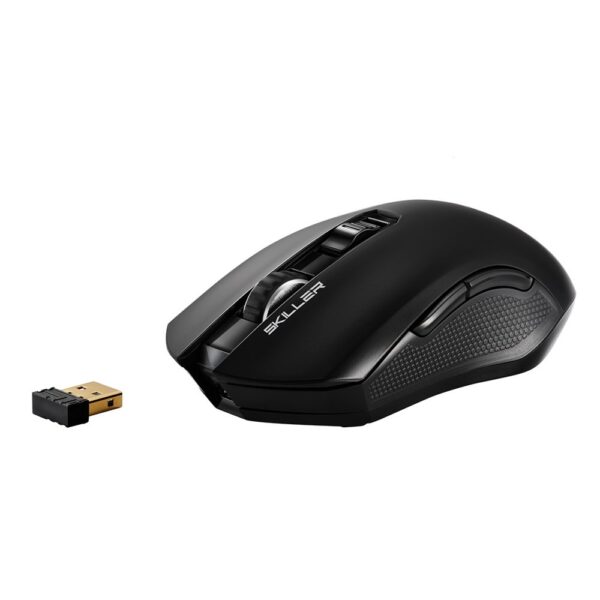 Sharkoon Skiller SGM3 | Draadloze Gaming Muis | Rechtshandig | RF + USB-A | 6000 DPI | Zwart
