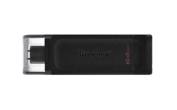 Kingston DataTraveler 70 | 64GB USB-C 3.2 Flash Drive | Zwart