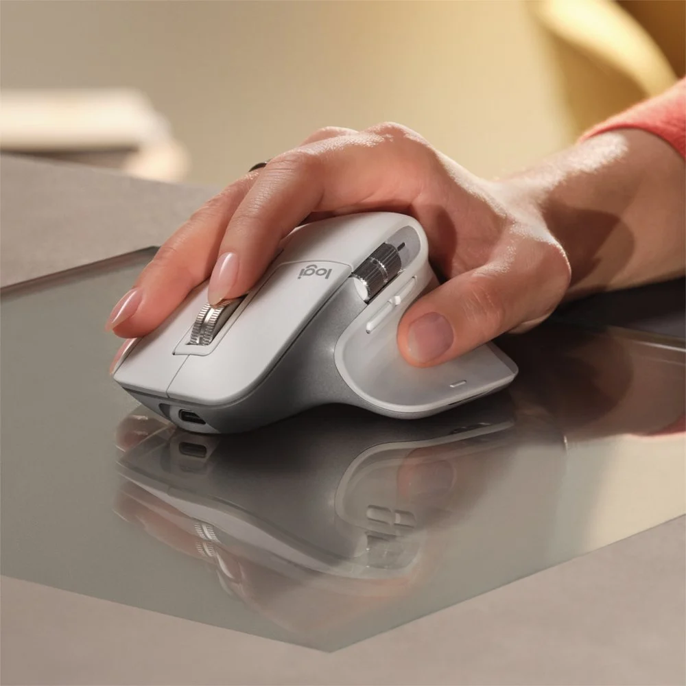 Logitech MX Master 3S | Draadloze Muis | RF-Draadloos + Bluetooth | 8000 DPI | Zilver/Wit - Image 3