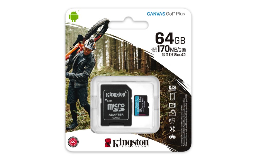 Kingston Canvas Go! Plus | MicroSDXC | 64GB | Class 10 | UHS-I U3 - Image 4