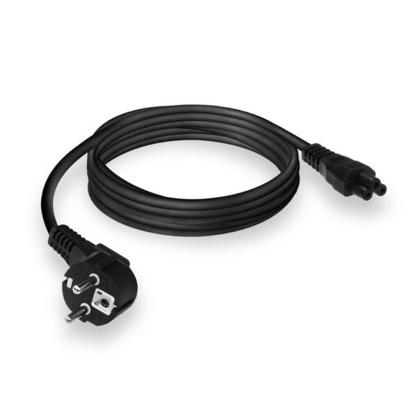 ACT AC3310 | Elektriciteitssnoer | 2 Meter | CEE7/7 naar C5 Stekker (3-Pin) | Zwart