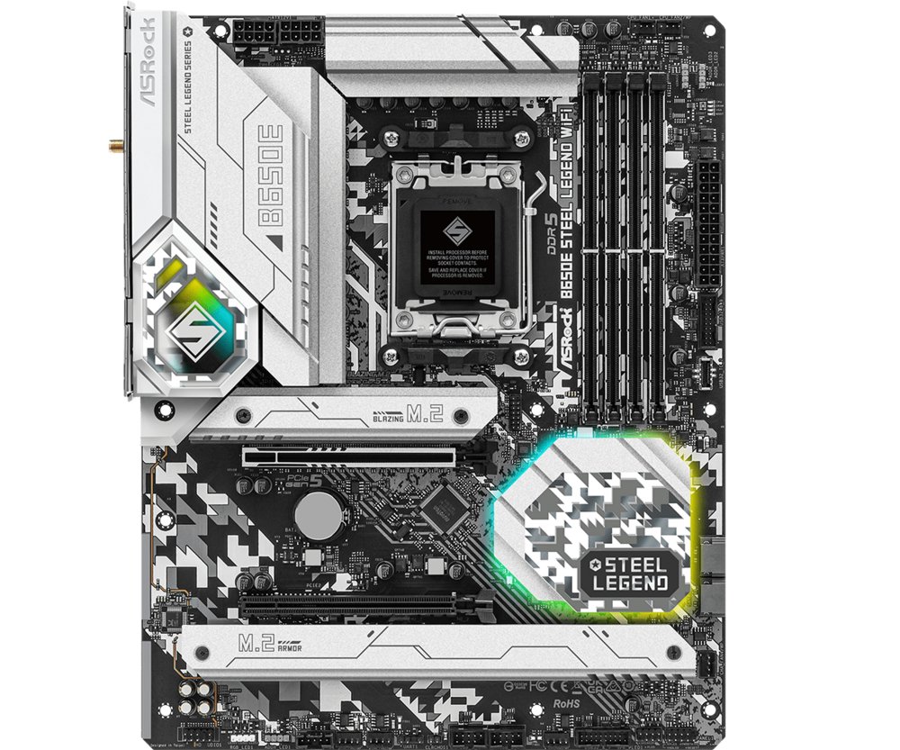 Asrock B650E Steel Legend WiFi | Socket AM5 | AMD B650 | 4xDDR5 | ATX | Moederbord - Image 4
