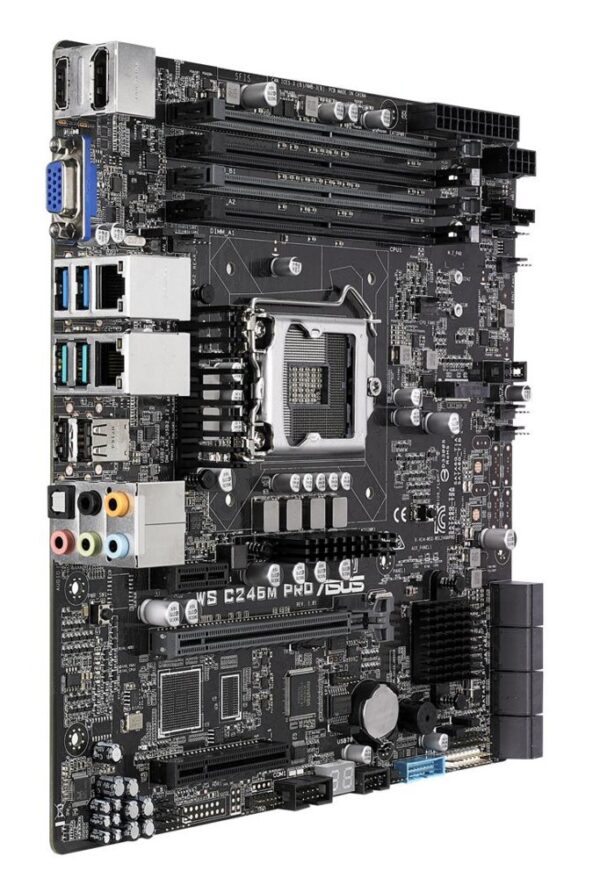 ASUS WS C246M PRO | Socket LGA 1151 | Intel C246 | 4xDDR4 | Micro-ATX | Moederbord