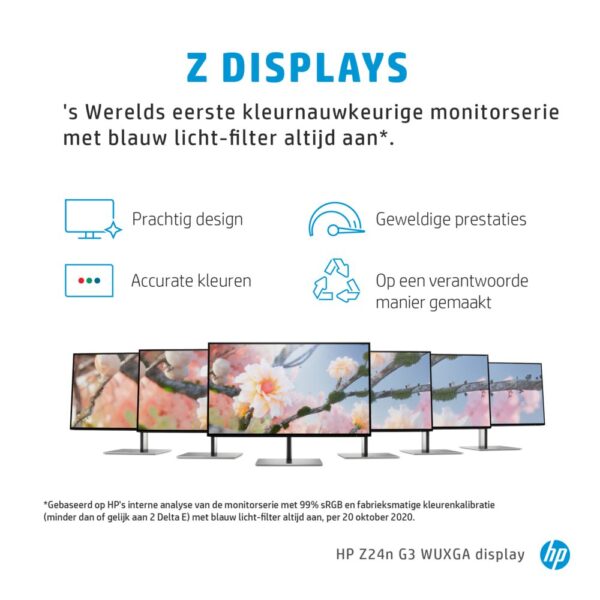 HP Z24n G3 24" | 1920x1200 WUXGA IPS | Edge-Lit LED | 60Hz | Monitor