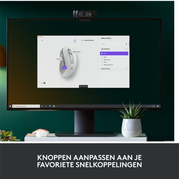 Logitech Signature M650 | Draadloze Muis | Rechtshandig | RF + Bluetooth | 2000 DPI | Wit