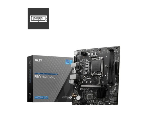 MSI PRO H610M-E | Socket LGA 1700 | Intel H610 | 2xDDR5 | Micro-ATX | Moederbord