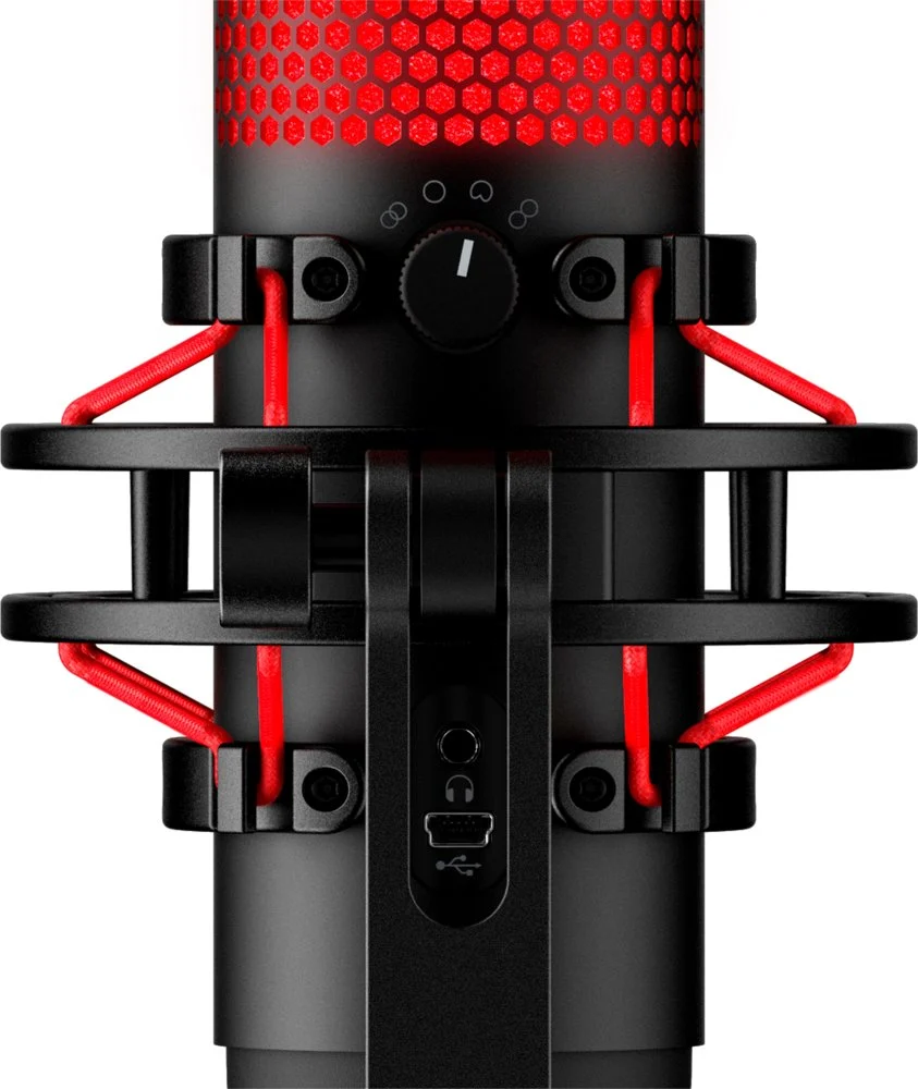 HyperX QuadCast | USB-microfoon | Rode verlichting | Voor pc en console | Zwart/Rood - Image 8