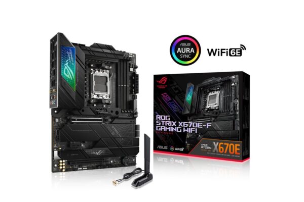 ASUS ROG STRIX X670E-F GAMING WIFI | Socket AM5 | AMD X670 | 4xDDR5 | ATX | Moederbord