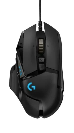 Logitech G502 HERO | Gaming Muis | Rechtshandig | USB-A (bedraad) | 100 – 25.600 DPI | Zwart