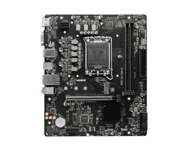 MSI PRO H610M-E | Socket LGA 1700 | Intel H610 | 2xDDR5 | Micro-ATX | Moederbord