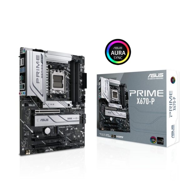 ASUS PRIME X670-P | Socket AM5 | AMD X670 | 4xDDR5 | Micro-ATX | Moederbord