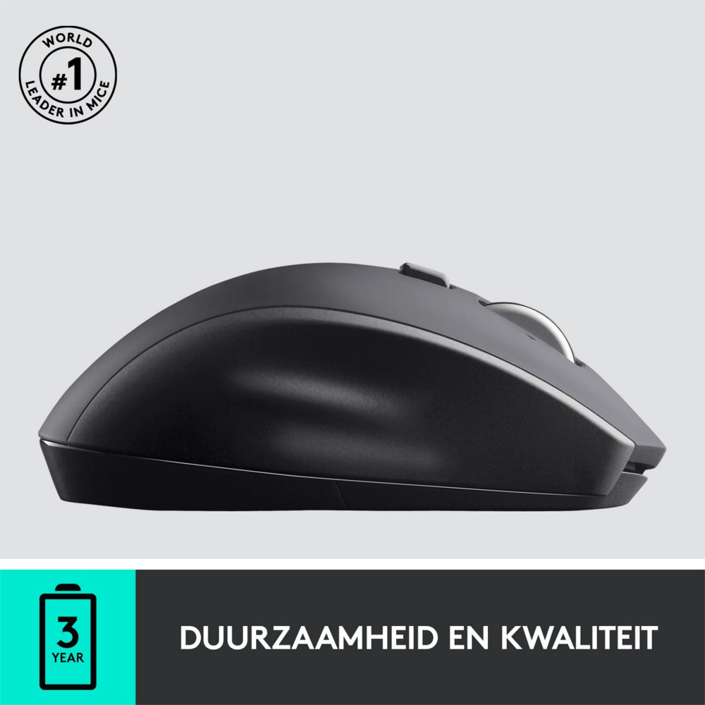 Logitech Marathon M705 | Draadloze Muis | Rechtshandig | RF | 1000 DPI | Zwart - Image 7