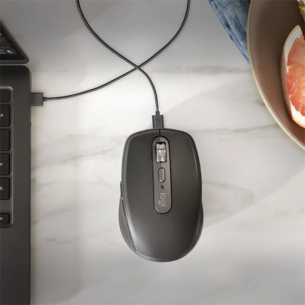 Logitech MX Anywhere 3S | Draadloze Muis | Rechtshandig | RF + Bluetooth | 8000 DPI | Grafiet