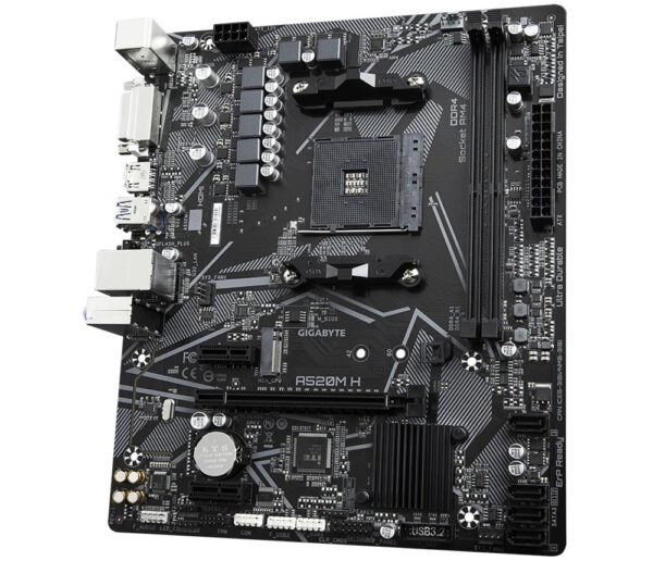 Gigabyte A520M H (rev. 1.0) | Socket AM5 | AMD A520 | 2xDDR4 | Micro-ATX | Moederbord