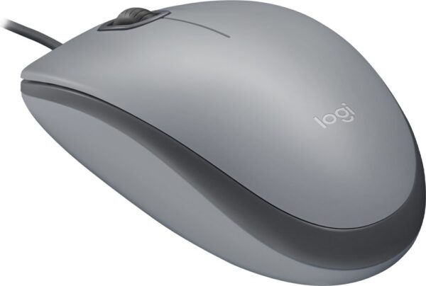 Logitech M110 Silent | Bekabelde Muis | Links- en Rechtshandig | USB-A | 1000 DPI | Grijs
