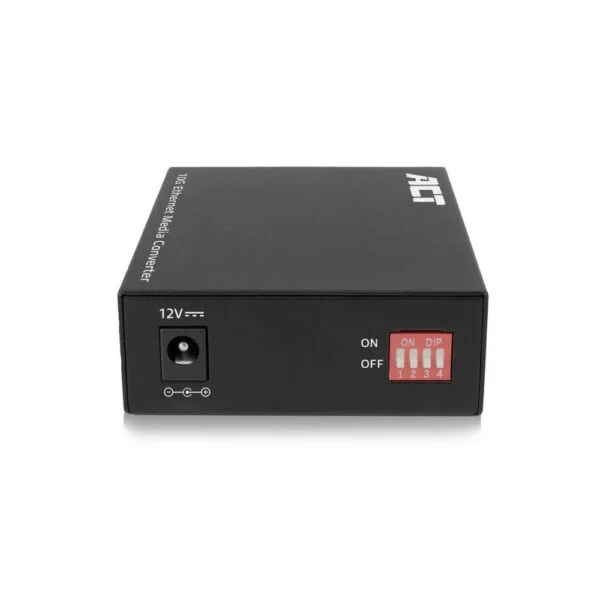 ACT AC4455 | 10G Media Converter | 10000 Mbit/s | Multimode/Single-mode | Zwart