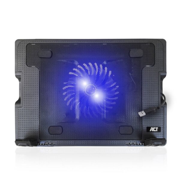 ACT AC8110 | Notebook Cooling Pad | 43,9 cm (17.3") | 1000 RPM | Zwart