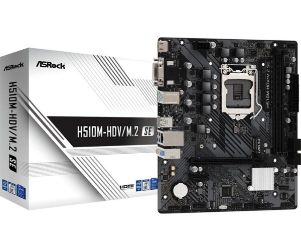 Asrock H510M-HDV/M.2 SE | Socket LGA 1200 | Intel H470 | 2xDDR4 | Micro-ATX | Moederbord