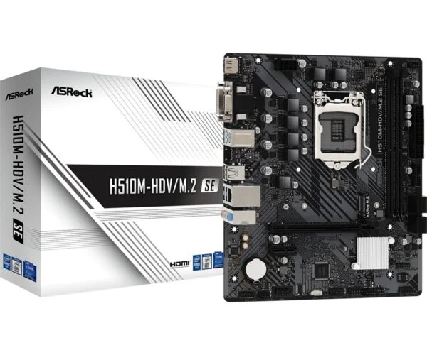 Asrock H510M-HDV/M.2 SE | Socket LGA 1200 | Intel H470 | 2xDDR4 | Micro-ATX | Moederbord