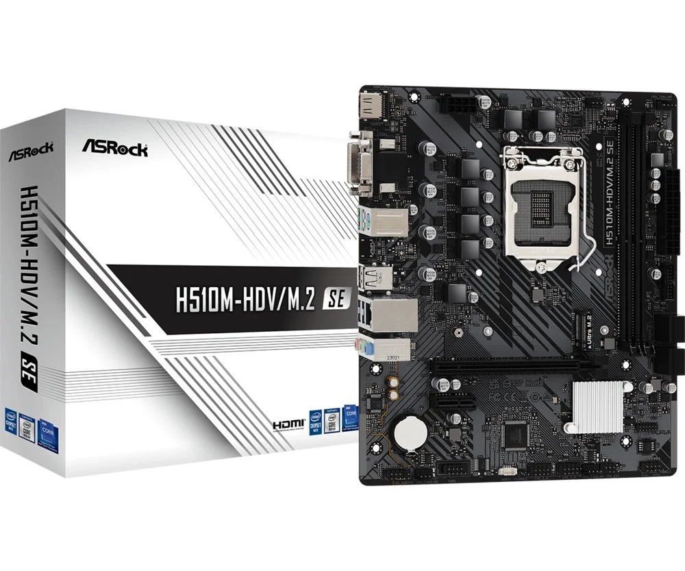 Asrock H510M-HDV/M.2 SE | Socket LGA 1200 | Intel H470 | 2xDDR4 | Micro-ATX | Moederbord - Image 3