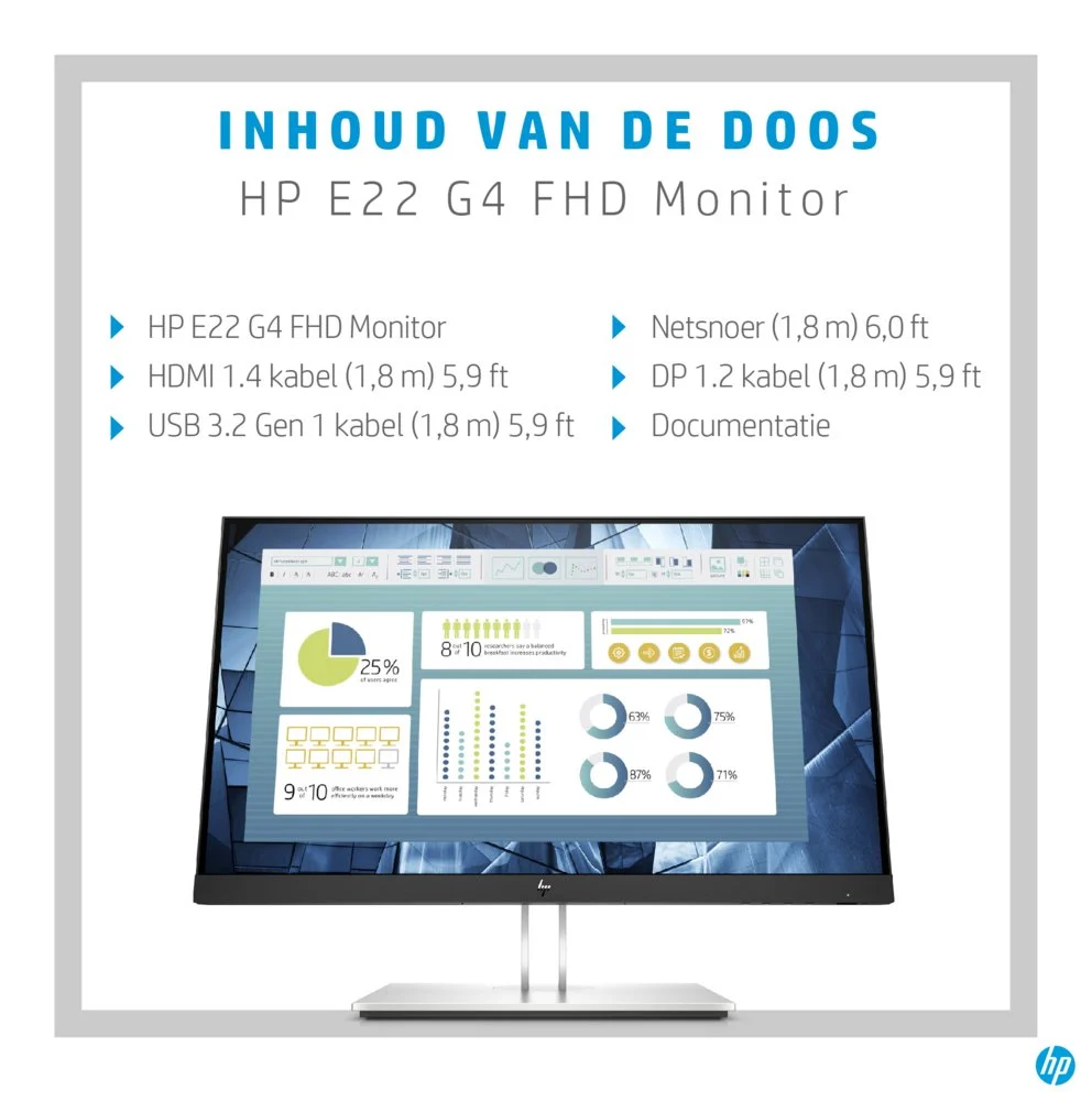 HP E22 G4 21.5'' | 1920x1080 IPS | 60Hz | Monitor - Image 15