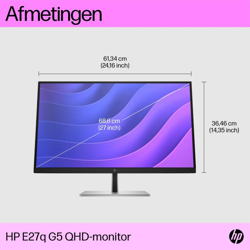HP E27Q G5 27" | 2560x1440 IPS | 75Hz | Monitor - Image 11