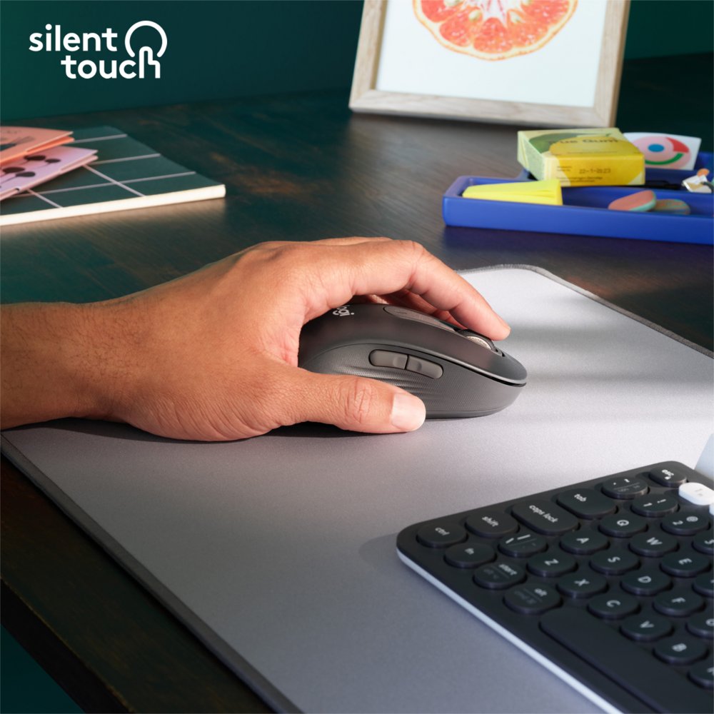 Logitech Signature M650 | Draadloze Muis | Linkshandig | RF + Bluetooth | 2000 DPI | Grafiet - Image 4