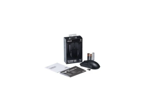 ASUS TUF Gaming M4 | Draadloze Gaming Muis | Rechtshandig | RF + Bluetooth | 12000 DPI | Zwart