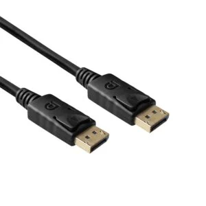 ACT AK4074 | DisplayPort-kabel | 3 meter | 4K@60Hz | DP 1.2 | Vergulde connectoren | Zwart