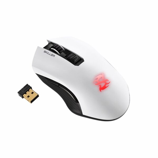 Sharkoon Skiller SGM3 | Draadloze Gaming Muis | Rechtshandig | RF + USB-A | 6000 DPI | Zwart