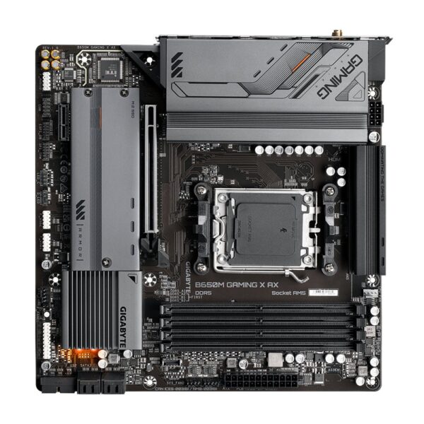 Gigabyte B650M GAMING X AX (rev. 1.x) | Socket AM5 | AMD B650 | 4xDDR5 | Micro-ATX | Moederbord