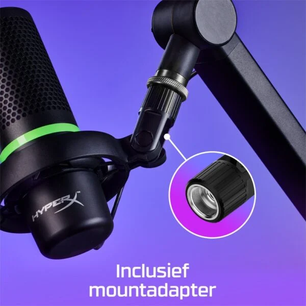 HyperX DuoCast | USB-microfoon | RGB-verlichting | Voor pc en console | Zwart