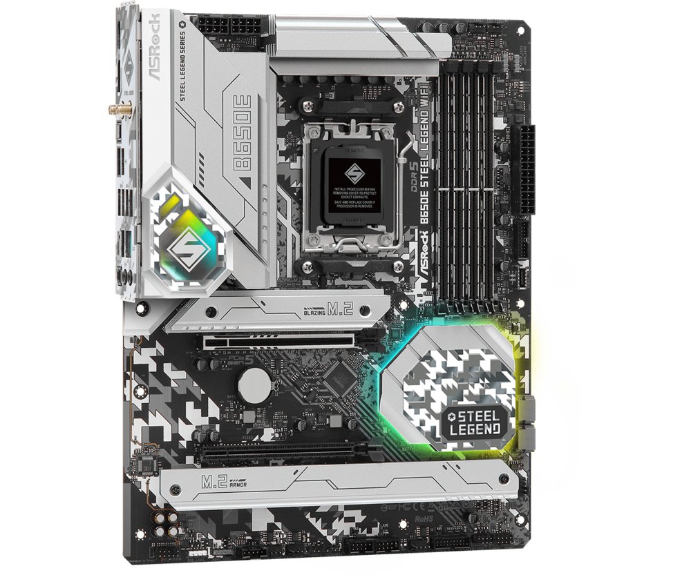 Asrock B650E Steel Legend WiFi | Socket AM5 | AMD B650 | 4xDDR5 | ATX | Moederbord - Image 7