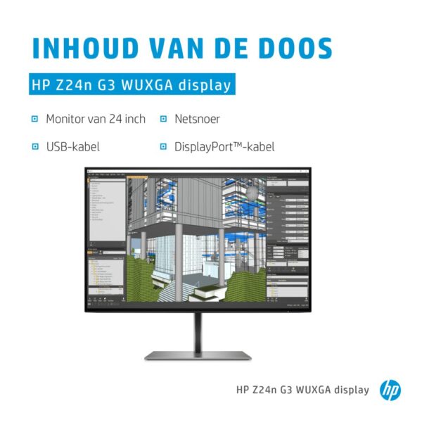 HP Z24n G3 24" | 1920x1200 WUXGA IPS | Edge-Lit LED | 60Hz | Monitor
