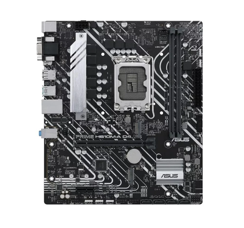 ASUS PRIME H610M-A D4-CSM | Socket LGA 1700 | Intel H610 | 2xDDR4 | Micro-ATX | Moederbord