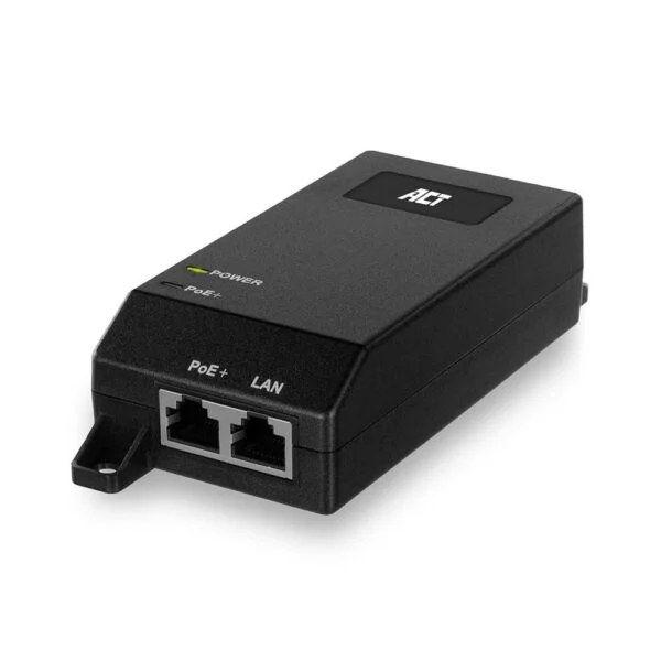 ACT AC4438 | Gigabit PoE+ Injector | 30W | IEEE 802.3af/at | 1x LAN