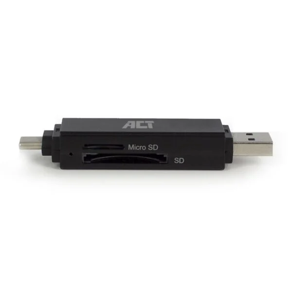 ACT AC6375 | Geheugenkaartlezer | USB 3.2 Gen 1 | Zwart