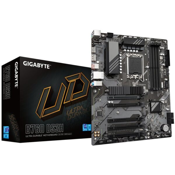 Gigabyte B760 DS3H | Socket LGA 1700 | Intel B760 | 4xDDR5 | ATX | Moederbord