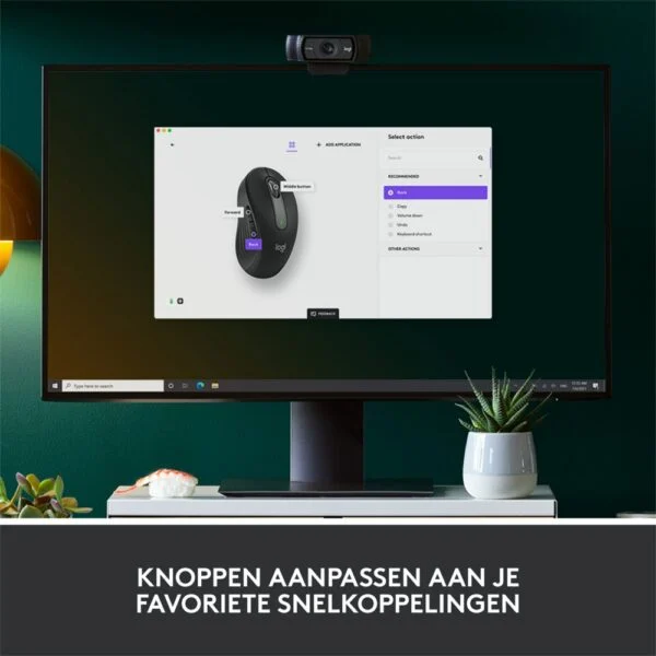 Logitech Signature M650 for Business | Draadloze Muis | Rechtshandig | RF + Bluetooth | 4000 DPI | Grafiet