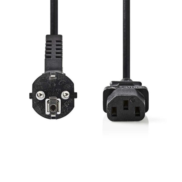 Nedis CEGP10000BK50 | 5 m Stroomkabel | Type F (CEE 7/7) Male naar IEC C13 | Zwart | 10A / 250V | PVC