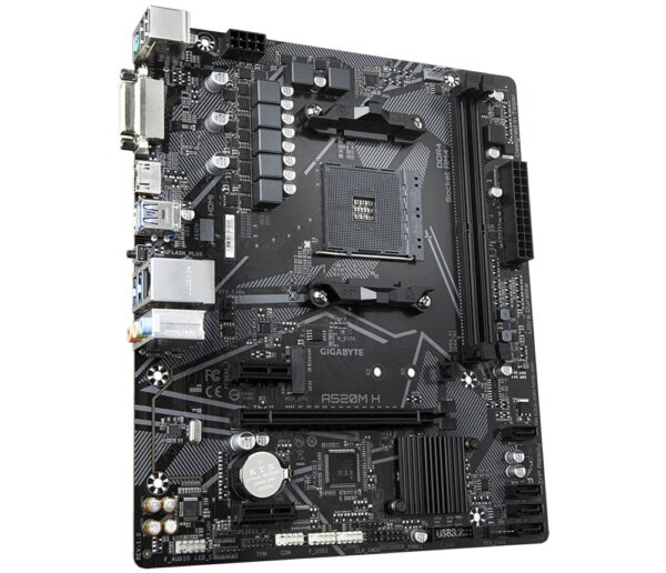 Gigabyte A520M H (rev. 1.0) | Socket AM5 | AMD A520 | 2xDDR4 | Micro-ATX | Moederbord