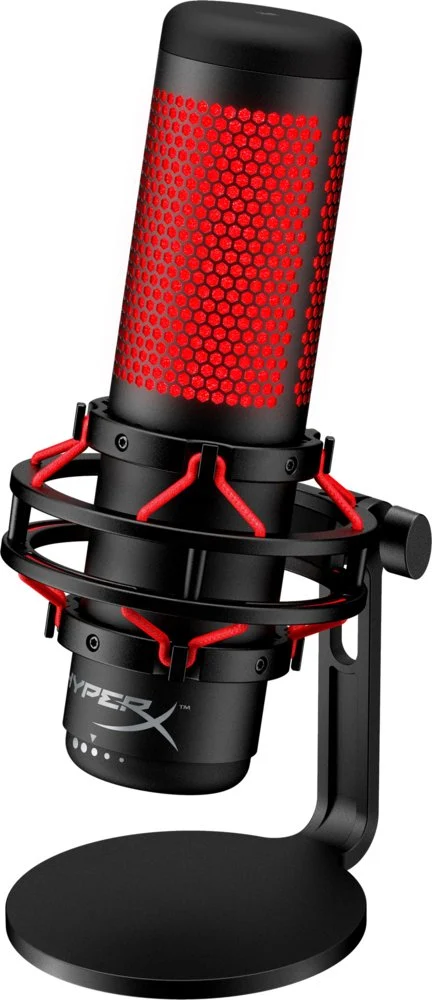 HyperX QuadCast | USB-microfoon | Rode verlichting | Voor pc en console | Zwart/Rood - Image 4