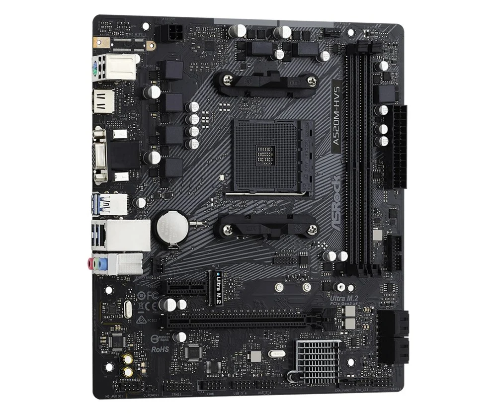 Asrock A520M-HVS | Socket AM4 | AMD A520 | 2xDDR4 | Micro-ATX | Moederbord - Image 5