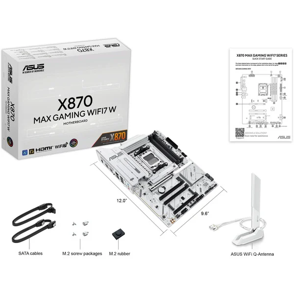 ASUS X870 MAX GAMING WIFI7 White socket AM5 moederbord - Image 9
