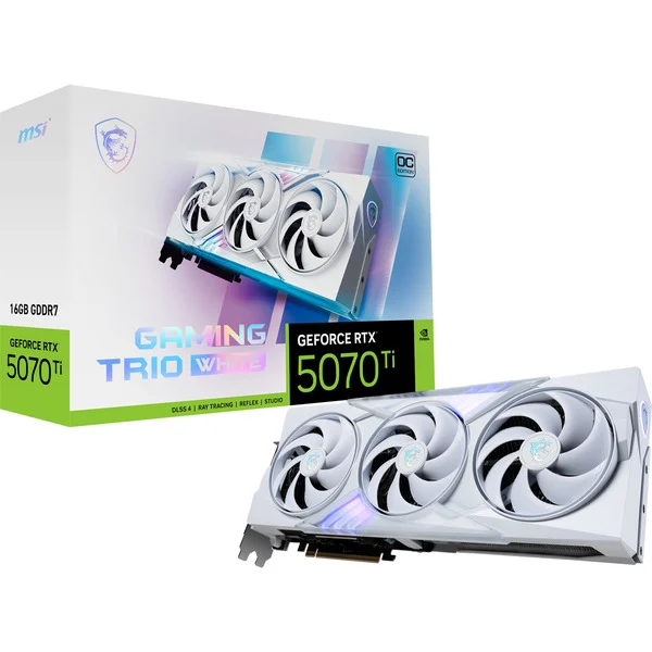 MSI GeForce RTX 5070 Ti 16G GAMING TRIO OC White Videokaart - Image 2