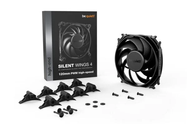 be quiet! Silent Wings 4 | 120mm PWM Behuizingsventilator | Zwart | Single Pack (1 stuk)