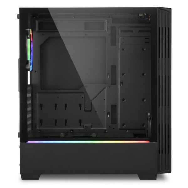 Sharkoon RGB LIT 100 | Midi Tower Case | Zwart